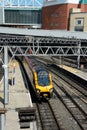 Train in New Street Station, Birmingham. Royalty Free Stock Photo