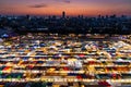 Train Night Market Ratchada, Bangkok, Thailand Royalty Free Stock Photo