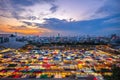 Train Night Market Ratchada at bangkok, thailand