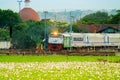 Train number 2 in java depart from Semarang Tawang station Royalty Free Stock Photo