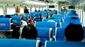Train passengers in Indonesia Royalty Free Stock Photo