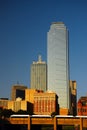 Historic and modern skyline of Dallas