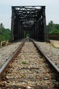 Railway track in Manek Urai, Kelantan, Malaysia