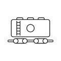 train, petrol train, fuel transport train icon