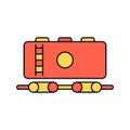 train, petrol train, fuel transport train icon