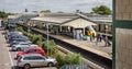 Train at Platforms at Chippenham Railway Station in Chippenham, Wiltshire, UK Royalty Free Stock Photo