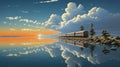 Mirrored Train Journey: A Tim Hildebrandt Inspired Painting