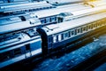 Train At Railroad Station in Beijing Royalty Free Stock Photo
