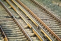 Train rails Royalty Free Stock Photo