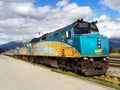 Canadian Via Rail Train, Jasper Railway Station, Canada Royalty Free Stock Photo