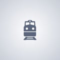 Train, railway, vector best flat icon Royalty Free Stock Photo