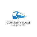 train rapid mass transportation high speed vector logo design Royalty Free Stock Photo