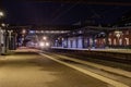 Train ready for departure at night! Royalty Free Stock Photo