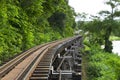 Death railway river Kwai Thailand. Royalty Free Stock Photo