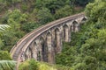 Nine Arches bridge in hill country of Sri Lanka Royalty Free Stock Photo