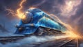 A train that runs on the power of a lightning elemental, the energy harnessed by nature