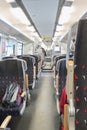 Train seats row in Halle Saale Royalty Free Stock Photo