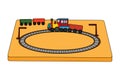 Train set clipart illustration vector isolated