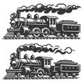 Train set vector design illustration Royalty Free Stock Photo
