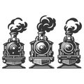 Train set vector design illustration Royalty Free Stock Photo