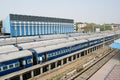 Train Sidings, Hyderabad, India Royalty Free Stock Photo