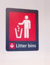 train sign litter bins icon wall close up macro detail