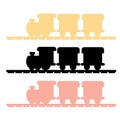 Train Silhouette vector Royalty Free Stock Photo