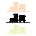 Train Silhouette vector Royalty Free Stock Photo