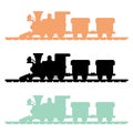 Train Silhouette vector Royalty Free Stock Photo