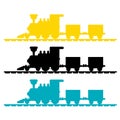 Train Silhouette vector Royalty Free Stock Photo