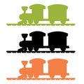 Train Silhouette vector Royalty Free Stock Photo