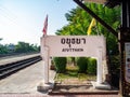 Train station Ayutthaya Thailand Transported to Country,Tourist attraction