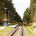 Train station of the baederbahn in Trassenheide