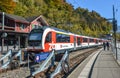 Train station in Brienz, Switzerland Royalty Free Stock Photo