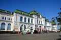 Train station in the city of Khabarovsk, Russia