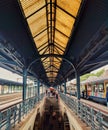 The train station of Colma, one of the most beautiful village of France