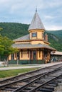 Train station at Crawford Notch, in the White Mountains, New Hampshire