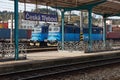 Train station in Czech Republic, Ceska Trebova town Royalty Free Stock Photo