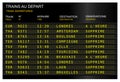 French train station departures board Royalty Free Stock Photo