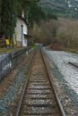 Train station in the forest