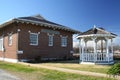 Train Station and Gazebo Located in Rural East Texas. Wills Point