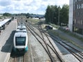 Train station in Herning,Denmark Royalty Free Stock Photo