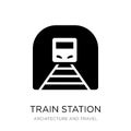 train station icon in trendy design style. train station icon isolated on white background. train station vector icon simple and Royalty Free Stock Photo