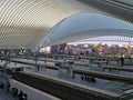 Train Station of Liege Guillemins, Belgium Royalty Free Stock Photo