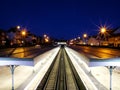 Train station by night