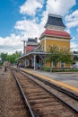 The train station in North Conway, New Hampshire Royalty Free Stock Photo