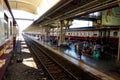 Train Station Platform in Ayutthaya Thailand Royalty Free Stock Photo