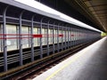 Train station and platform Royalty Free Stock Photo