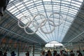 Train station prepared at the london 2012 olympic games Royalty Free Stock Photo