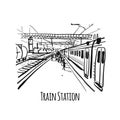 Train station, sketch for your design